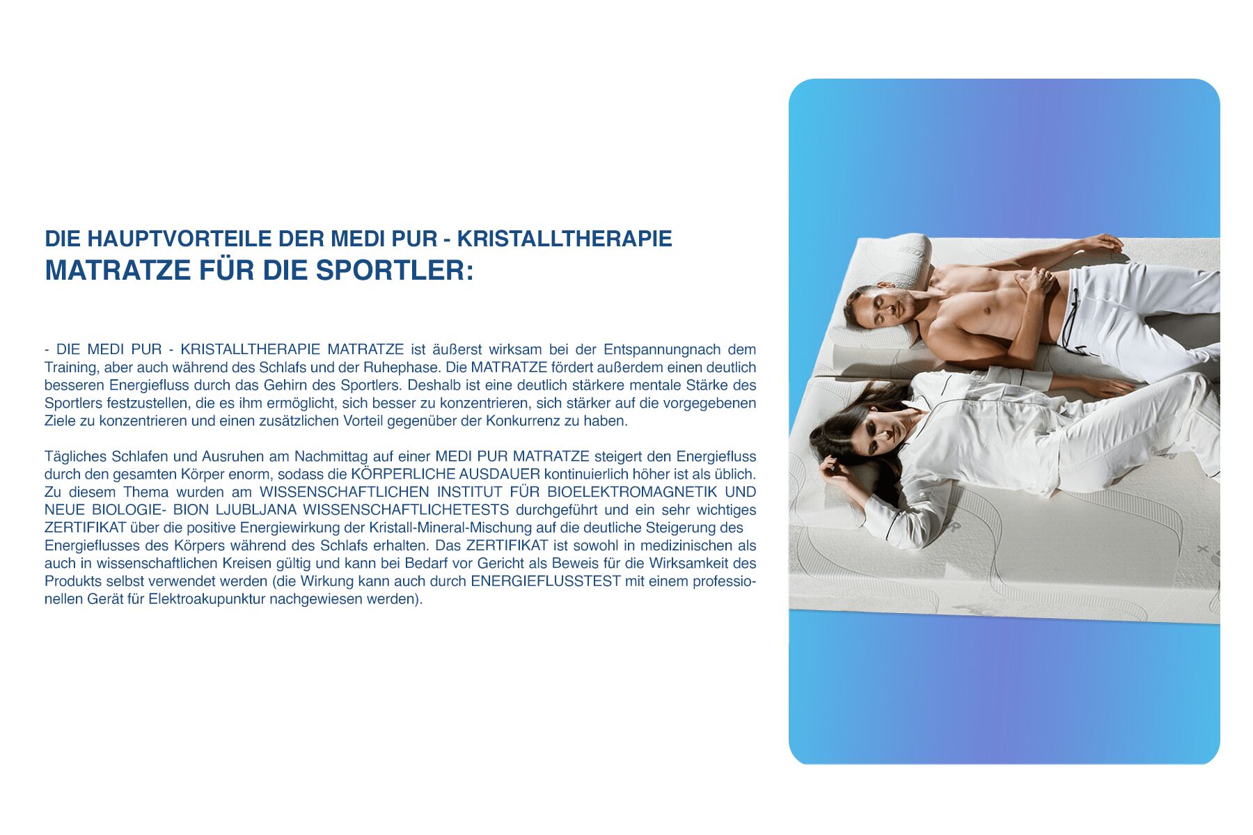 MATRATZE MEDI PUR – KRISTALLTHERAPIE EXKLUSIV – Bild 15
